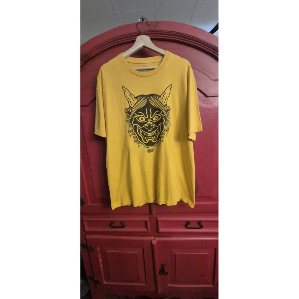 Lurking Class Size XL by Sketchy Tank Hannya Fire T-Shirt in Gold Please Read